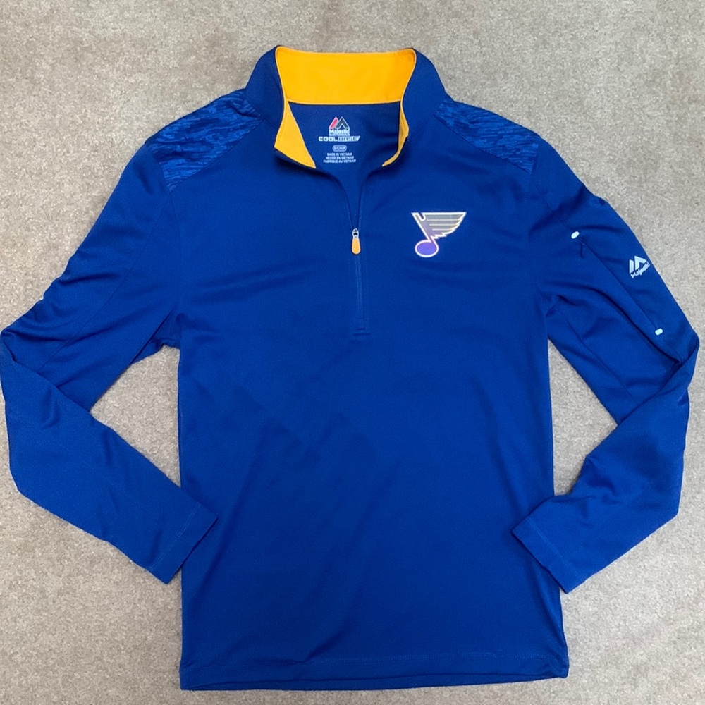 Small St. Louis Blues Majestic Lightweight Quarter-Zip
